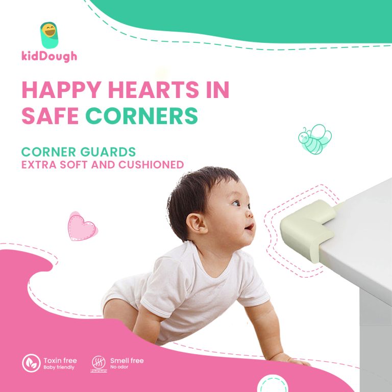 Kid protected from soft corners